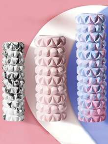 1pc Foam Roller Massager, High Density, Deep Tissue Massage For Back And Leg Muscles, Self Myofascial Release For Painful Trigger Point Muscle - Multicolor - View 4
