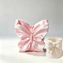 1pc 3D Printed Butterfly Makeup Brush Holder, Highly Attractive Desktop Cosmetic Storage Box, Multi-Function Storage Bucket, Suitable For Eyebrow Pencil, Earrings Jewelry, Vanity Decor Christmas - Multicolor - View 4