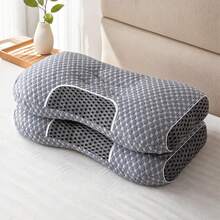 Travel Ergonomic Memory Foam Pillow, Contoured Neck Support Pillow, Suitable For Side/Back/Stomach Sleepers, Soft Slow Rebound Bed Pillow, Holiday Gift, For Family And Friends, Travel Essential - Travel Pillow - View 3