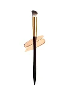 Fan-Shaped Makeup Brush, Soft Face Brush Head, Highlighter Brush, Portable Wooden Handle - Chocolate Brown - View 10
