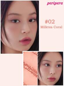 Too Cool for School K-Beauty Peripera Matte Blush Palette + Aegyo Sal Eyeshadow Stick, Fine Texture, Long-Lasting, Multi-Functional, Creamy Finish, Korean Style Makeup Set - Blush & Eye Stick Glow Set - View 3