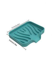 Self-Draining Silicone Soap Dish, No-Drill Wall-Mounted Soap Holder, Slanted Drainage Design For Quick Drying And No Water Accumulation, Space-Saving, Suitable For Bathroom, Kitchen, Vanity, Sink, Non-Slip Base, Gift For Homeowners And Renters - Multicolor - View 7