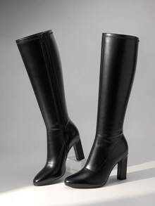 Women Knee-High Boots - Black - View 2