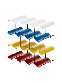 1Set Stackable Wave Cup Storage Rack, Water Bottle Organizer For Cup Tumbler Storage Rack Stackable Water Holder Rack Cup Accessories Tumbler Storage Holder, Tumbler Cup Rack Stackable Bottle Storage Rack Organizer Holder Artistic Wave Shaped - Multicolor - View 3