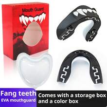 1 Box Football Basketball Rugby MMA Mouth Guard (Mouthpiece, EVA Material), Wear-Resistant, Shock-Absorbing, 30% Enhanced Sports Protection, Essential For Boxing Taekwondo, Combat Sports Protective Gear, Suitable For Teenagers And Adults - Multicolor - View 10