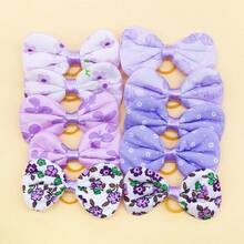 10pcs Spring Limited Edition Dopamine Colorful Bow Pet Hair Clips, Suitable For Decorating Medium & Small Long-Haired Cats & Dogs, Perfect For Wedding, Birthday Party, Mother's Day And Other Holidays, Mixed Styles - Multicolor - View 5