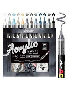 Flysea New Free Ink System, 9 Colors/Set, Total 81 Colors, Multiple Color Combinations Available, Newly Launched, Better Quality, Better Writing Experience, Especially Suitable For Professional Artists. - Multicolor - View 10