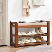 Shoe Changing Stool - Brown - View 6
