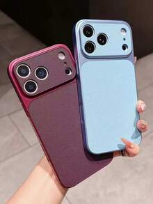 手機殼：全新奢華升級可立即變身 18 17 系列橘色復古手機殼，相容 iPhone 17Air 16 15 14 13 Pro Max 17Pro 17Promax 18 Pro Max，大窗相機防震軟邊硬殼 - 遠峰藍 - 查看 5