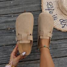 Women's Fashion Forward Versatile Home Slippers Outdoor Casual Vacation Holiday Party Slippers - Khaki - View 6