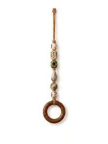 1pc Decorative Beaded Towel Hook, Bohemian Style Woven Beads, Bathroom Kitchen Decor Towel Ring, Rustic Beaded Hanging Rack, Home Bathroom Wall Art - Multiple Styles - View 13