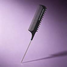 Modern Elegant Unisex Layered Highlight Comb, High-Quality Heavy-Duty Craftsmanship Comb - Black - View 8