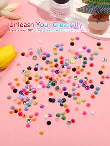 28 Grids Halloween Flatback Rhinestones Kit, Goth Nail Art Charms, DIY Embellishments For Manicure, Water Bottles, Phone Cases & Costume Decor - Orange - View 4