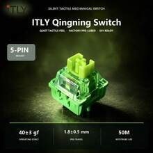 Set Aksesori Keyboard Mekanik Linear Qingning Switch 30 50 72 Buah untuk Pembuatan Kustom, Penggantian Hot Swap, DIY Gaming dan Pengaturan Pengetikan. - View 2
