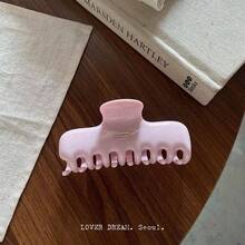 Solid Color Jelly Hair Clip For Women, High-End Back Of Head Bun Claw Clip Hair Claw Hair Accessory - Multicolor - View 4