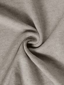 Plus Size Women's Long Sleeve Tie-Front Cardigan, Loose Knit Sweater (Includes Belt) - Khaki - View 5