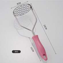 2pcs Heavy Duty Potato Masher, Commercial And Home Use, Non-Slip Handle, Stainless Steel Material, Easy To Clean, Suitable For Potatoes, Vegetables And Fruits, Perfect For Home Cooking Enthusiasts And Professional Chefs. Vegetable Masher/Puree Tool, Essential Kitchen Utensil, Ergonomic Handle, Durable Kitchen Appliance, Home Decor, Christmas Home Decor, Kitchen Gadget, Kitchen Utensil, Ramadan, Kitchen Supplies, Home Accessories, Kitchen Storage, Camping Essentials, Kitchen Must-Haves, Kitchen Decor And Accessories, Home Essentials - Multicolor - View 10