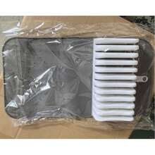 Alas Penyimpanan Pisau Silikon 5 Slot & 11 Slot/11 Slot yang Dapat Dilepas - Rak Penyimpanan Meja Dapur Antibakteri, Pegangan Ergonomis Anti Selip, Untuk Penyimpanan dan Pengeringan Pisau - Warna Solid - View 7