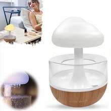 Pelembap Udara Kabut Awan Gradien Warna-warni, Diffuser Aromaterapi Tetesan Hujan, Pengaturan 3 Tingkat, Bertenaga USB, Cocok untuk Kehidupan Sehari-hari, Lingkungan Belajar atau Kerja - Tidak ada kabut - View 11