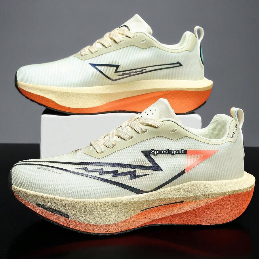 Speed goat 2026 男款新款四季時尚百搭網布透氣跑步運動鞋，超輕軟底吸震舒適登山徒步越野競速跑鞋