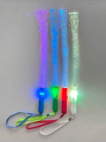 Creative Novelty Glowing Fiber Optic Wand, LED Flashing Fairy Stick, Suitable For Concerts, Festivals, Parties, Atmosphere Cheering Props, Multi-Color Ambient Light Stick - Fiber Optic Rod - View 16