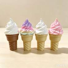 1pc Surprise Ice Cream Sword Toy, Retractable Realistic Soft Ice Cream Prank Prop, Funny Novelty Desktop Toy Gift - Multicolor - View 3