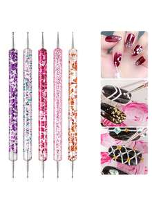 Multi Functional Nail Art Brush Set 33Pcs,Glitter Handles, Diverse Brush Tips For All Kinds Of Nail Art Creation - Multicolor - View 3