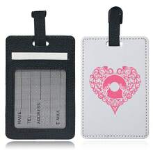 Leather Initial Luggage Tag, Letter Travel Bag Backpack Label, Gift For Women And Teenagers, Essential Accessory For Summer Back To School Travel - Multicolor - View 17