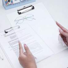 A4/A5 Transparent Loose-Leaf Binder, Clipboard With Metal Clip, Suitable For Notes, Forms, Documents And Drawings - Multicolor - View 7