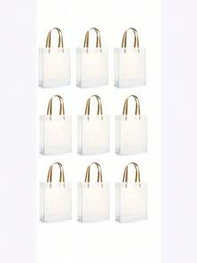 Frosted PVC Gift Bags, Wedding Party Gift And Souvenir Bags, Party Favor Bags, Party Gift Bags - Multiple Styles - View 13