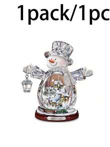 1pc Christmas Crystal Hanging Ornament, Snowman Santa Claus Christmas Tree Shaped Decoration, Holiday Pendant, Christmas Tree Decor, Unique Holiday Gift, Christmas Party & Home Winter Decoration Desktop Ornament, Christmas Home Decor, Room Decor, Wedding Holiday Party Decoration, Shiny Christmas Hanging Ornament, Christmas Party Decoration, Christmas Gift, Christmas Stocking Filler, Christmas Decoration - Multicolor - View 11