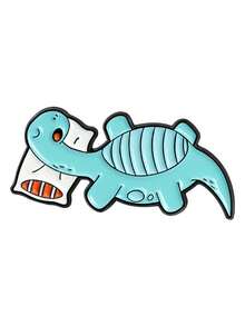 1pc/5pcs Cute Cartoon Brooch With Assorted Dinosaur Patterns, Fashion Clothing Accessory Badge, Bag Lapel Pin, Gift For Friends - Multicolor - View 8