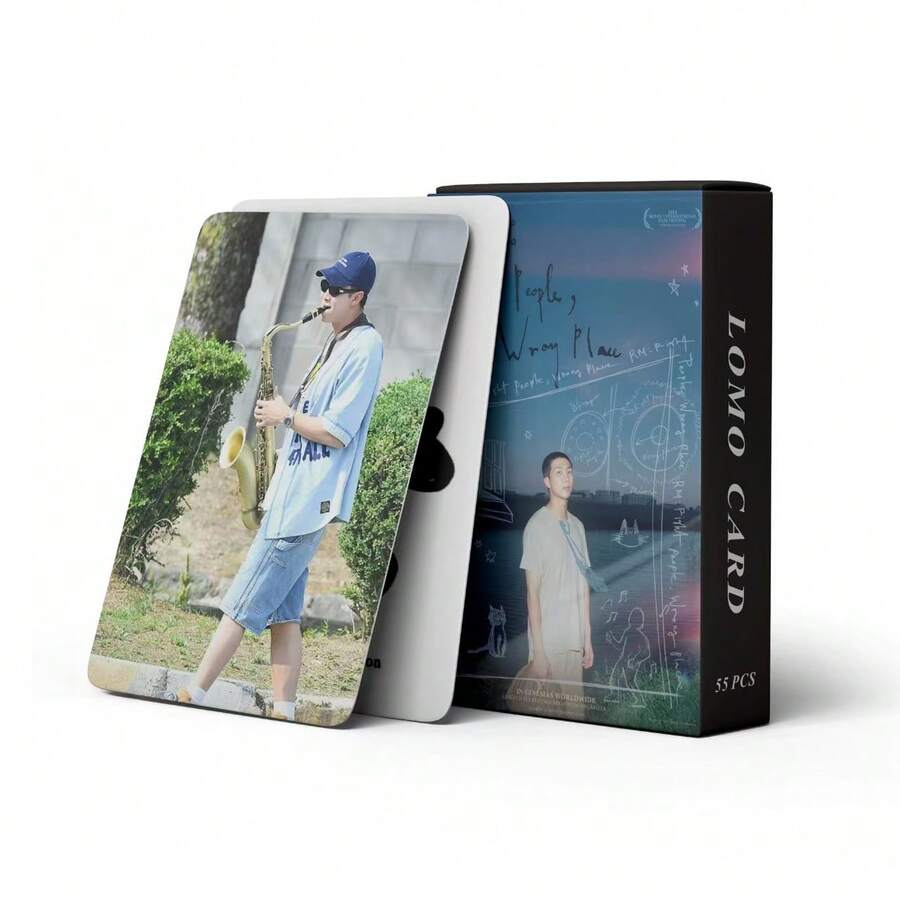 Hot Selling 55pcs Bulletproof Laser Cards PlaceWrong Celebrity Merchandise Kim Namjoon LOMO Collection Cards - Suitable For Collecting Photo Cards, Stickers, High-Definition Collection Grade Photo Cards, Fan Collection - Katseye Light Stick, Straykid, Photocard, K Pop, Katseye Photo Card - Multicolor - View 1