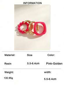 Set Gelang Mewah Bergaya Klasik yang Modis dan Serbaguna, Dirancang untuk Liburan dan Perjalanan - 32975-bra-merah muda mawar - View 7