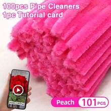 101 Pcs DIY Chenille Stem Set + Video Tutorial– 31 Colors Encrypted Chenille Stems, 30cm Fuzzy Pipe Cleaners – Suitable For Valentine's Day, Party Decoration, Christmas Decor And More– High Quality – Adult Crafts And Commercial Use - Monochrome - View 21
