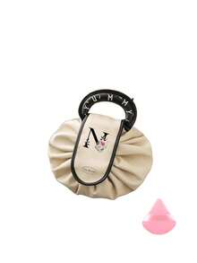 Travel Portable Drawstring Storage Bag, 26 Letter Drawstring Makeup Bag, Travel Portable Drawstring Storage Bag, Cosmetics Travel Toiletries Storage Bag, Gift Storage Bag, Cosmetics Bag, Travel Essentials, Women's Christmas Halloween Gift - Multicolor - View 22