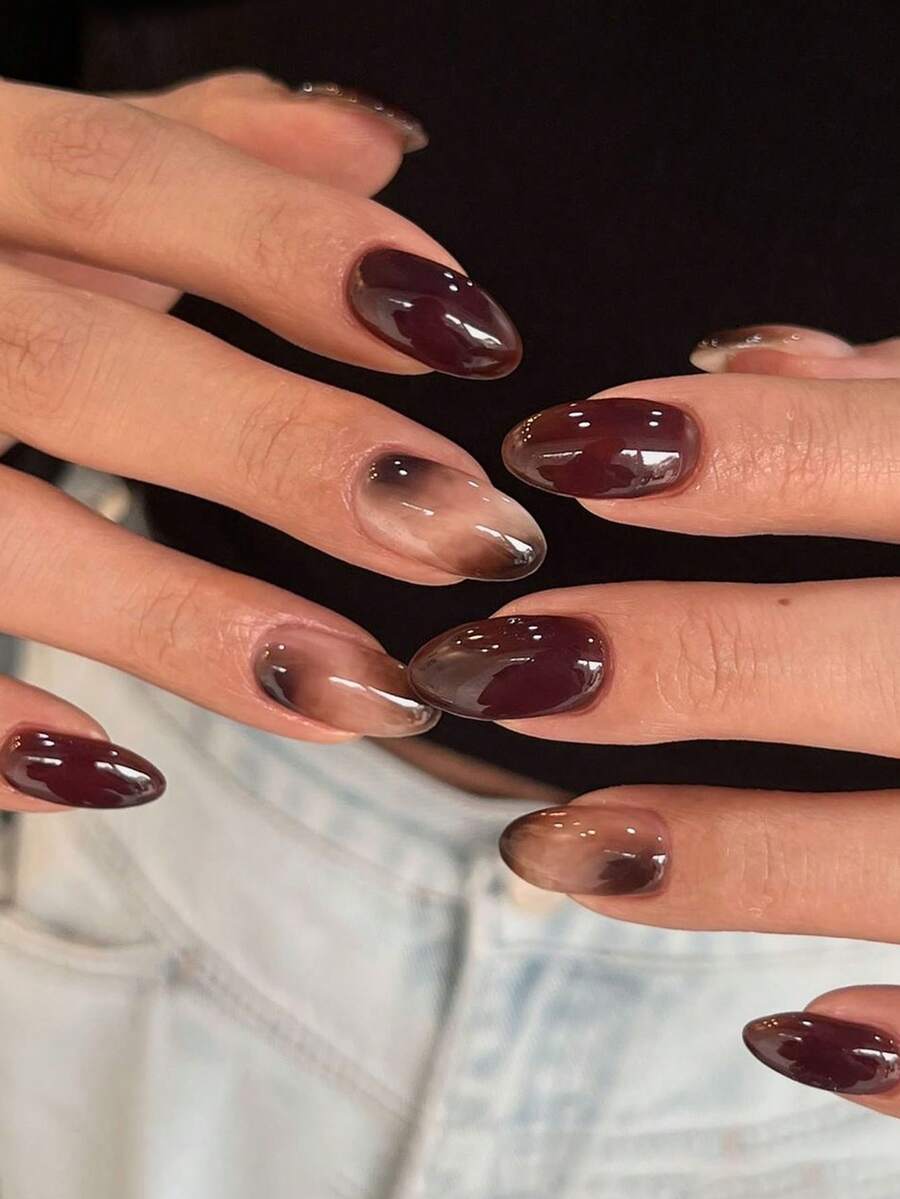 Elevate Your Look, 24pcs Autumn/Winter Maillard Style Minimalist Brown ...