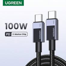UGREEN Uno 100W Type-C 快充線，內建 E-Marker，相容 iPhone 16/15 系列、Samsung S24/S23 Ultra、iPad Pro、Switch、iPhone 16、16 Pro Max、15、15 Plus、15 Pro、15 Pro Max、Redmi、OnePlus 充電器 - 黑色 - 查看 2