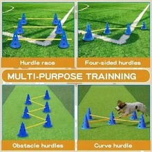 Agility Training Obstacles, Adjustable Height Agility Training Set, Sports Training Equipment - Multicolor - View 5