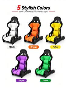 1pc Racing Seat Phone Holder, Universal Phone Stand, Racing Style Desktop Ornament, Suitable For Office, Gaming Room, Bedroom Decor, Home Storage, Decorative Ornament, Best Gift For Men, Christmas, Best Choice For Friends Gift - Multiple Styles - View 2