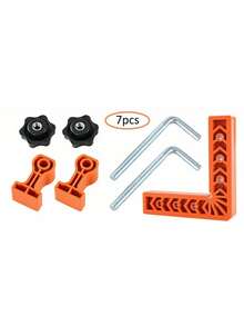 7pcs 90 Degree Precision Right Angle Clamps, Suitable For Woodworking, Picture Frames, Boxes And Drawers - Durable ABS Structure Woodworking Clamps (Consists Of 7 Components) - A - View 12