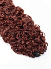 OQ Rambut Keriting Burma Warna Cokelat Kemerahan dengan Model Bulu untuk Rajutan, Rambut Manusia Asli, Panjang 16-24 Inci, Mudah Dikepang, Bebas Rontok, Mudah Dipasang, 50g Per Bundel, Rambut Manusia Asli Perawan, Tanpa Proses Kimia, Dapat Digunakan Sehari-hari, Cocok untuk Pemula. - S33 - View 10