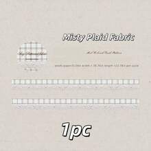 Pita Washi Renda Bergelombang, Motif Polkadot & Papan Ketik Piano, Pita Perekat Dekoratif Bergaya Vintage untuk Jurnal, Scrapbooking & Hiasan Album - A - View 10