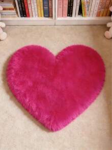1pc Heart Shaped Plush Carpet, Decorative Rug, Valentine's Day Gift, Valentine's Day Decor, Bedroom Decor, Small Rug, Living Room Carpet, Bedroom Rug, Home Decor - Multicolor - View 26