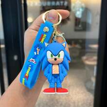 Hasbro Gantungan Kunci Kartun Sonic, Liontin Gantungan Kunci Sonic The Hedgehog, Gantungan Kunci Mobil, Hadiah Kecil (1 Model Acak) - Gantungan kunci - View 4