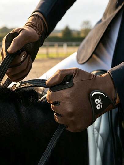 Equestrian Gloves, Touchscreen Full Finger Riding Gloves, Adjustable Hook And Loop, Unisex, Suitable For Outdoor Sports, Fitness, Horseback Riding, Cycling, Gardening, Golf Gloves, Suitable For All Seasons