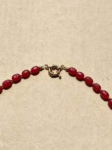 Natural Red Agate Gemstone Necklace – A Gift Of Spiritual Protection - Red Agate - View 5