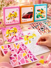 1 buah, Stiker Puzzle Pencocokan Angka, Stiker Kreatif Buku Tenang, Set Kolase Hewan Laut Buatan Tangan, Gambar Kaya Penyu Laut, Ikan, Burung, Stiker Tahan Air dan Tahan Kotoran, Desain Potong Mudah Dikupas Tanpa Merusak Kertas Belakang, Susun Sesuai Angka, Mengembangkan Konsentrasi dan Pemahaman Geometris, Cocok untuk Interaksi Orang Tua-Anak, Kerajinan Meja, Kelas Pendidikan Dini, Anak-anak yang Menyukai Hewan Kecil, Bahan Kreasi Seni DIY, Stiker Kolase Angka Hewan Poligon - MultiWarna - View 4