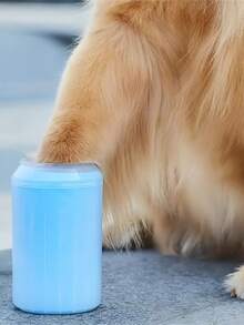 Large Dog Paw Cleaner - 2-In-1 Silicone Dog Paw Wash Cup And Brush Cleaner, Portable Muddy Paw Cleaning Essential, Ideal Gift For Pet Owners - Multicolor - View 4