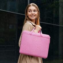 Pink Fire & Water Resistant Document Storage Bag With Reinforced Handles, Multi Compartment Zipper File Organiser For Home Office School - Pink - View 9